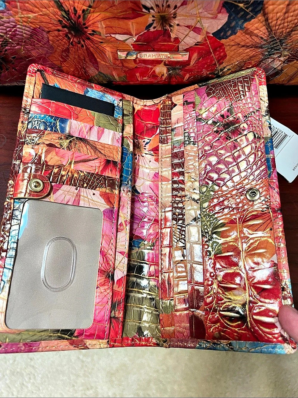 BRAHMIN Medium Asher Melbourne / Ady Wallet Set in Vintage Garden Floral Tote - Picture 3 of 5
